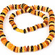 Amber necklace buttons mix 61cm