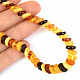 Amber coin necklace mix 50cm