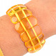 Wide amber bracelet 24mm