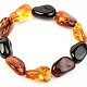 Bracelet amber stones mix 15mm
