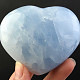 Zamilované srdce z modrého kalcitu 219g