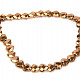 Hematite plated facet bracelet (copper)