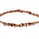 Hematite Heart Bracelet (metallized brown)