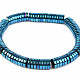 Hematite Bracelet Buttons (metallized blue)
