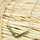 Moldavite luxury necklace 45cm standard cut Ag 925/1000 + RH