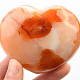 Glazed heart of carnelian 257g