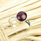 Garnet ring oval Ag 925/1000