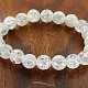 Crystal pearl effect beads bracelet 10 mm