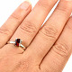 Garnet ring oval 7x6mm Ag 925/1000 size 56 (2.2g)