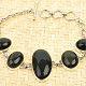 Obsidian bracelet Ag 925/1000 27,9g