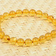 Ball bright amber bracelet 8mm