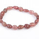 Strawberry agate bracelet with irregular stones