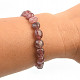 Strawberry agate bracelet with irregular stones