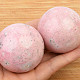 Pink rhodonite smooth sphere (Peru)