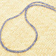 Tanzanite necklace cut button Ag fastening