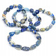 Tumbled lapis lazuli QB bracelet