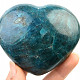 Smooth heart blue apatite (418g)