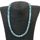 Blue topaz luxury necklace 46cm Ag clasp