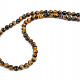 Tiger eye faceted beads necklace 8mm (50cm)