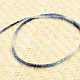 Sapphire necklace cut Ag fastening 45cm