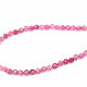 Tourmaline pink necklace cut Ag fastening