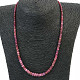 Ruby necklace buttonhole cut Ag fastening