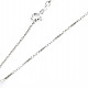 Silver chain Ag 925/1000 + Rh 45cm (approx. 3,0g)