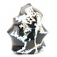 Gray agate decorative flame (723g)