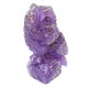 Amethyst carving of an owl 557g