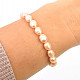 Bracelet apricot pearls oval