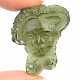 Moldavite glycptics woman's head 7.5g