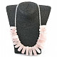 Rosequartz necklace + crystal 52cm