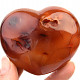 Carnelian heart with tubes (203g)
