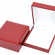 Burgundy leatherette gift box (9 x 8.5 cm)