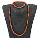 Jasper red gift set of balls 6mm - necklace 48cm Ag clasp + bracelet