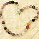 Rutile in crystal mix necklace Ag clasp