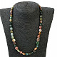 Jasper ocean necklace smooth stones Ag clasp