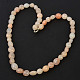 Pink agate necklace Ag clasp 51 - 52cm