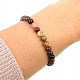 Tourmaline multicolor bead bracelet 6mm