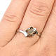 Smoky ring diamond standard cut Ag 925/1000 + Rh
