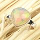 Ring with precious opal size 55 Ag 925/1000 2,8g