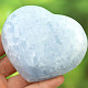 Blue calcite heart 291g (Madagascar)