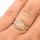 Ring with precious opal Ag 925/1000 2,6g (size 53) Ethiopia