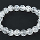 Crystal pearl effect beads bracelet 10 mm