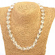 Crystal necklace cut oval 12mm 45cm