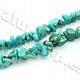 Turquoise necklace chopped shapes 45 cm