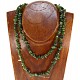 Jade (Jade) chopped shapes necklace 90 cm