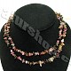 Color tourmaline necklace chopped shapes 90 cm