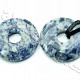 Sodalite Donut 30 mm on the leather