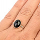Turmalín stříbrný prsten Ag 925/1000